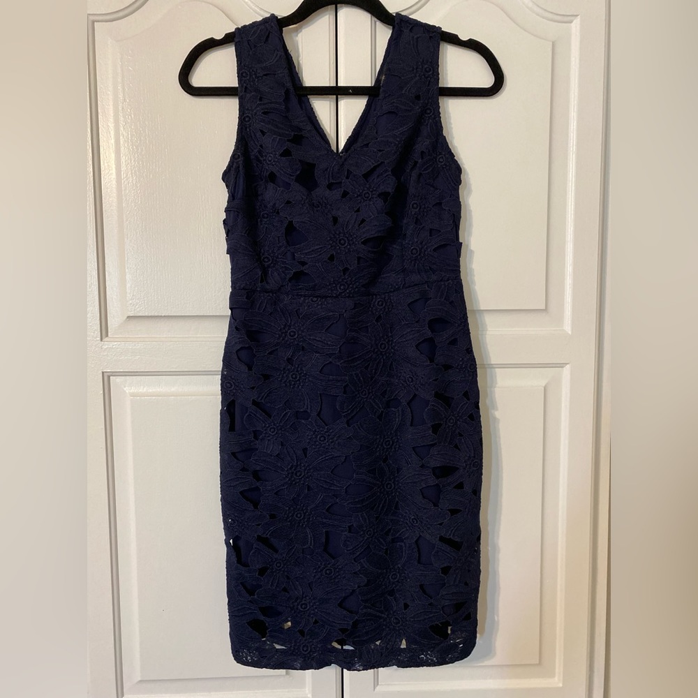 Navy Blue Cocktail Dress
